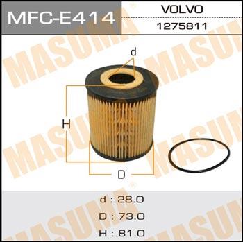 Masuma MFC-E414 Фільтр масляний MFCE414: Купити в Україні - Добра ціна на EXIST.UA!