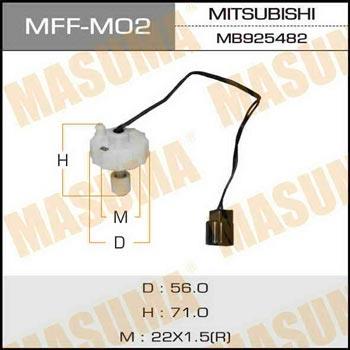 Masuma MFF-M02 Датчик засміченості фільтра паливного MFFM02: Приваблива ціна - Купити в Україні на EXIST.UA!