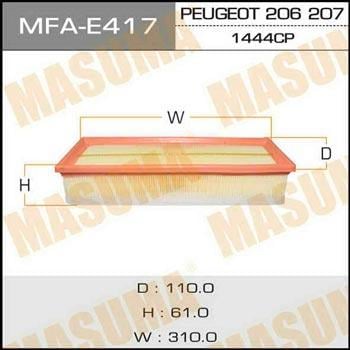 Masuma MFA-E417 Повітряний фільтр MFAE417: Купити в Україні - Добра ціна на EXIST.UA!