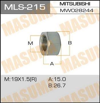 Masuma MLS-215 Гайка MLS215: Купити в Україні - Добра ціна на EXIST.UA!
