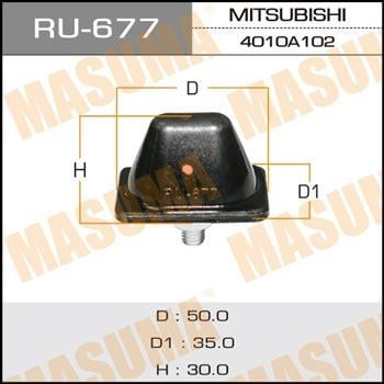 Важіль підвіски колеса Mitsubishi L200 (Мітсубісі Л200): RU677 Masuma Демпфер гумовий