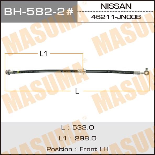 BH5822 Masuma Тормозной шланг