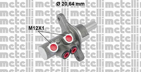 050787 Metelli Головний гальмівний циліндр