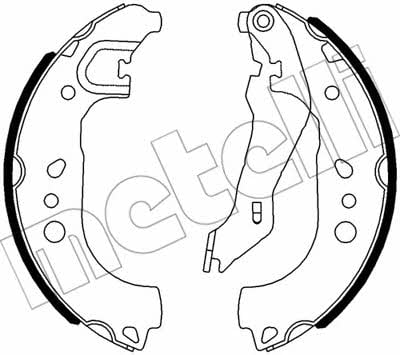 Барабанные тормозные колодки Skoda Roomster (Шкода Румстер): 530537 Metelli Колодки тормозные барабанные, комплект