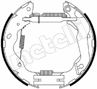510212 Metelli Колодки тормозные барабанные, комплект