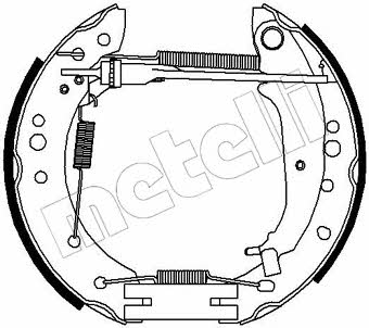 510214 Metelli Колодки тормозные барабанные, комплект