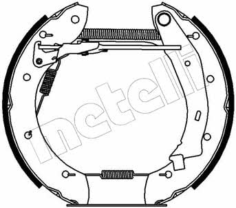 510137 Metelli Колодки тормозные барабанные, комплект