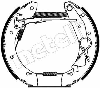 510140 Metelli Колодки тормозные барабанные, комплект