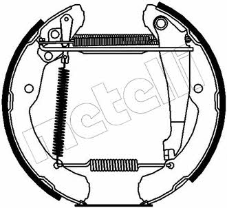 510148 Metelli Колодки тормозные барабанные, комплект