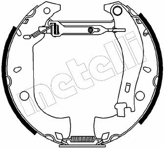 510154 Metelli Тормозные колодки, комплект