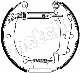 510157 Metelli Колодки тормозные барабанные, комплект