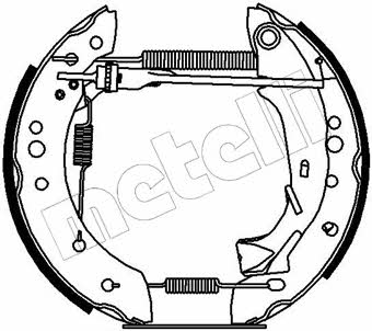 510165 Metelli Колодки тормозные барабанные, комплект