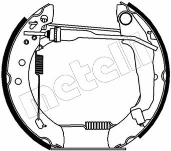 510173 Metelli Колодки тормозные барабанные, комплект