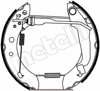 510174 Metelli Колодки тормозные барабанные, комплект