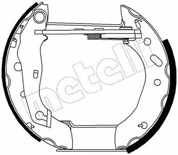 510192 Metelli Колодки тормозные барабанные, комплект