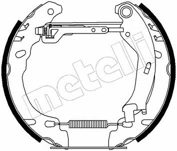 Metelli 51-0194 Колодки тормозные барабанные, комплект 510194: Купить в Украине - Отличная цена на EXIST.UA! 510194 Metelli Колодки тормозные барабанные, комплект