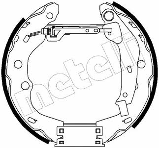 Metelli 51-0206 Колодки тормозные барабанные, комплект 510206: Купить в Украине - Отличная цена на EXIST.UA! 510206 Metelli Колодки тормозные барабанные, комплект
