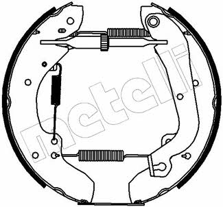 510103 Metelli Колодки тормозные барабанные, комплект
