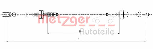 Metzger 11.0181 Трос акселератора 110181: Купити в Україні - Добра ціна на EXIST.UA!