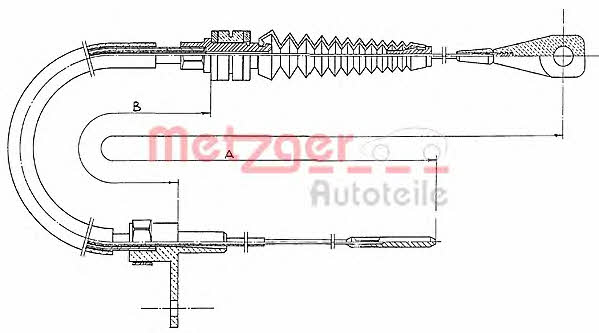 Metzger 11.0651 Трос акселератора 110651: Купити в Україні - Добра ціна на EXIST.UA!