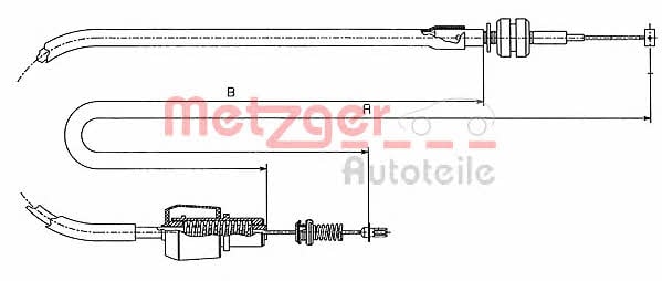 Metzger 11.1247 Трос акселератора 111247: Купити в Україні - Добра ціна на EXIST.UA!