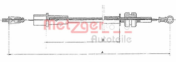 Metzger 11.1323 Трос акселератора 111323: Купити в Україні - Добра ціна на EXIST.UA!