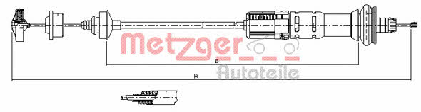 Metzger 11.3028 Трос зчеплення 113028: Купити в Україні - Добра ціна на EXIST.UA!