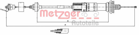 Metzger 11.3059 Трос зчеплення 113059: Купити в Україні - Добра ціна на EXIST.UA!