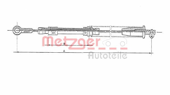 Metzger 1251.9 Трос гальма стоянки 12519: Купити в Україні - Добра ціна на EXIST.UA!