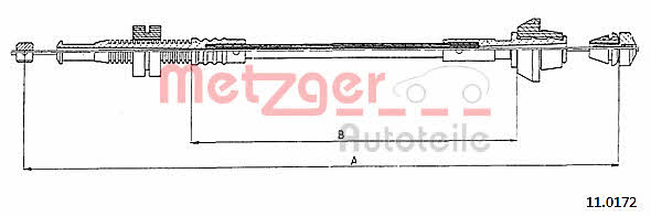 Metzger 11.0172 Трос акселератора 110172: Купити в Україні - Добра ціна на EXIST.UA!