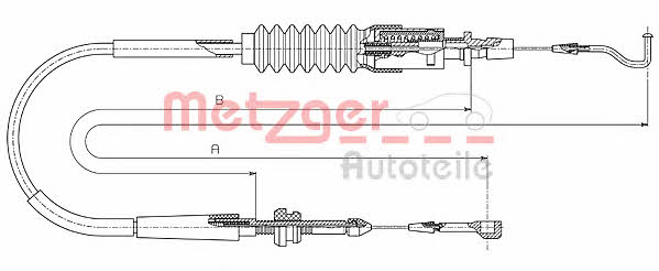 Metzger 14.4305 Трос акселератора 144305: Купити в Україні - Добра ціна на EXIST.UA!
