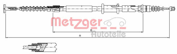 Metzger 461.12 Трос гальма стоянки 46112: Купити в Україні - Добра ціна на EXIST.UA!