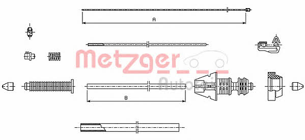 Metzger 493.1 Трос акселератора 4931: Купити в Україні - Добра ціна на EXIST.UA!