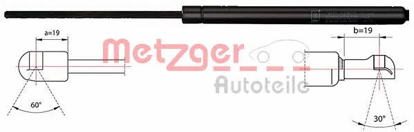Metzger 2110421 Пружина газова багажника 2110421: Купити в Україні - Добра ціна на EXIST.UA!