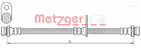 4110638 Metzger Тормозной шланг