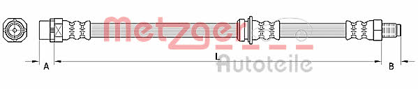 4110946 Metzger Тормозной шланг