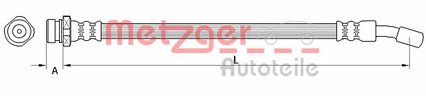 4111033 Metzger Тормозной шланг