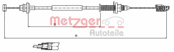 Metzger 10.0390 Трос акселератора 100390: Купити в Україні - Добра ціна на EXIST.UA!