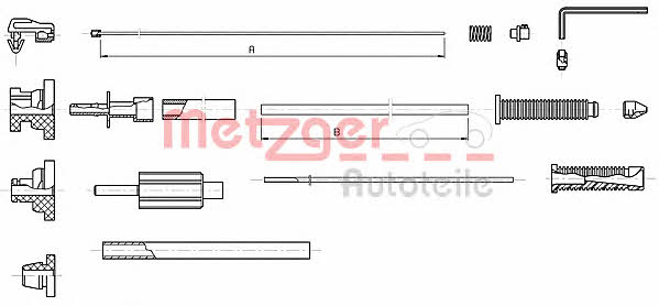 Metzger 10.1179 Трос акселератора 101179: Купити в Україні - Добра ціна на EXIST.UA!