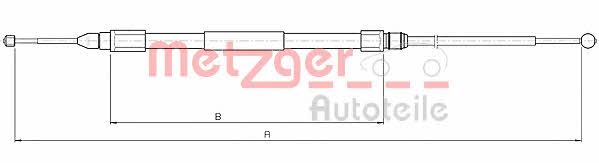 Metzger 10.4268 Трос гальма стоянки 104268: Купити в Україні - Добра ціна на EXIST.UA!