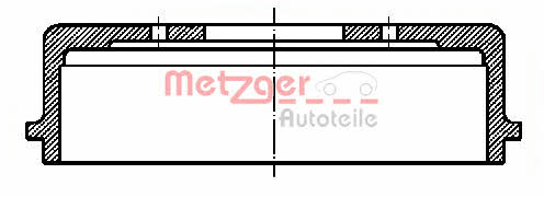 Metzger BT 1000 Барабан гальмівний задній BT1000: Купити в Україні - Добра ціна на EXIST.UA!