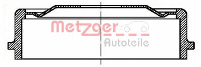 Metzger BT 1063 Барабан гальмівний задній BT1063: Купити в Україні - Добра ціна на EXIST.UA!