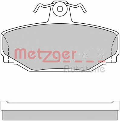 Metzger 1170074 Гальмівні колодки, комплект 1170074: Приваблива ціна - Купити в Україні на EXIST.UA!