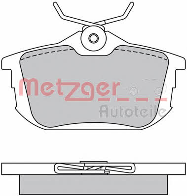 Metzger 1170021 Гальмівні колодки, комплект 1170021: Купити в Україні - Добра ціна на EXIST.UA!