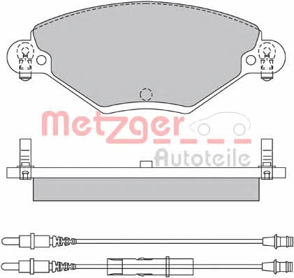 Metzger 1170419 Гальмівні колодки, комплект 1170419: Купити в Україні - Добра ціна на EXIST.UA!