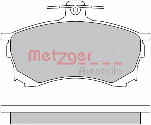 Metzger 1170453 Гальмівні колодки, комплект 1170453: Купити в Україні - Добра ціна на EXIST.UA!