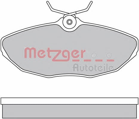 Metzger 1170341 Гальмівні колодки, комплект 1170341: Купити в Україні - Добра ціна на EXIST.UA!