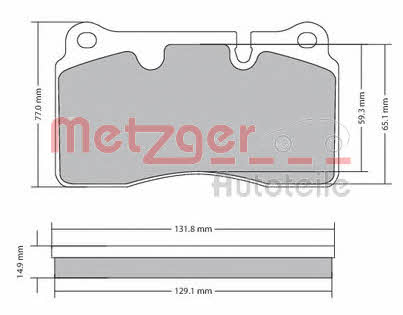 Metzger 1170366 Гальмівні колодки, комплект 1170366: Купити в Україні - Добра ціна на EXIST.UA!
