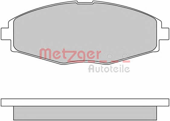 Metzger 1170354 Гальмівні колодки, комплект 1170354: Купити в Україні - Добра ціна на EXIST.UA!