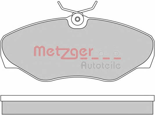 Metzger 1170110 Гальмівні колодки, комплект 1170110: Купити в Україні - Добра ціна на EXIST.UA!